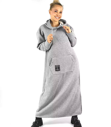 Long sweatshirt oversized tracksuit dress