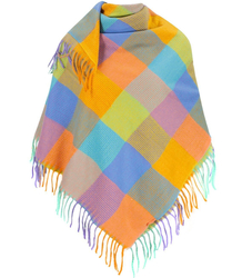 Modny szal SZALIK w klasyczną kratę KWADRAT