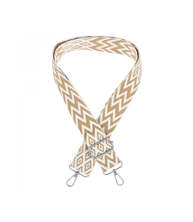 Fashionable braided wide purse strap adjustable