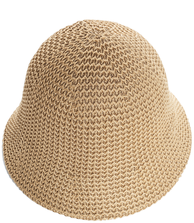 Braided straw hat BUCKET HAT