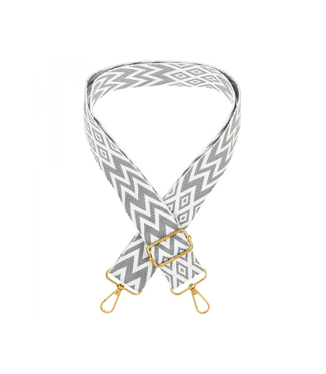 Fashionable braided wide purse strap adjustable