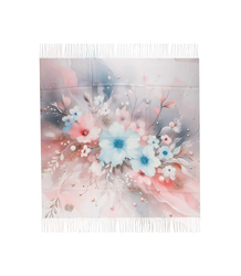 Women's floral pattern scarf 180x70