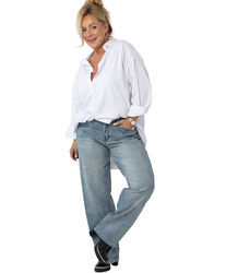 Jeansy damskie balloon barrel banana fit OLIVIA