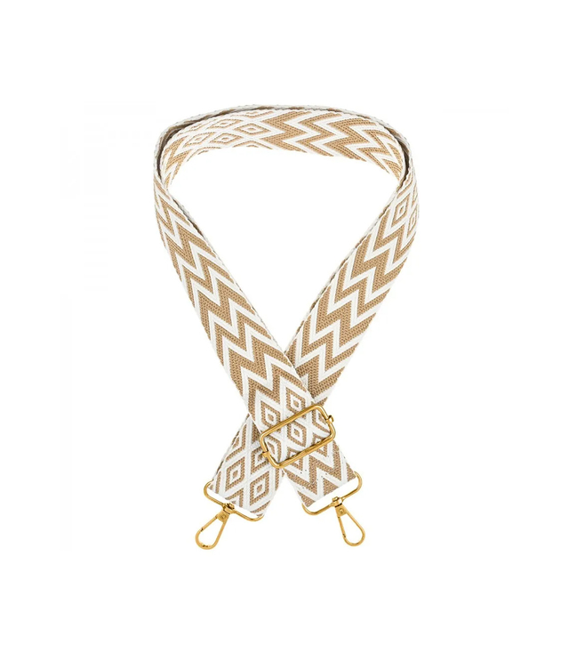 Fashionable braided wide purse strap adjustable