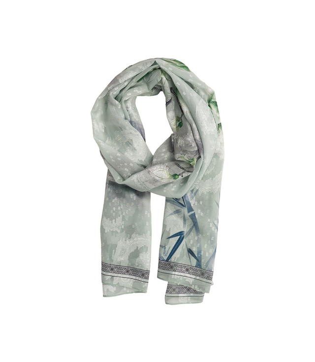 Damski wzorzysty szal w kwiatki 70x180