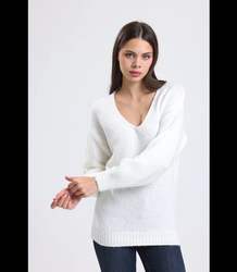 Warm, fashionable, loose women's sweater MATYLDA
