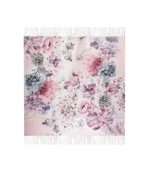 Women's scarf with floral pattern 100x100