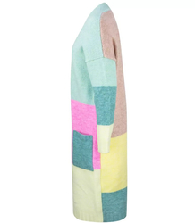 Cardigan colorful long sweater ELIZABETH