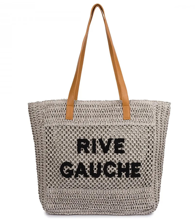RIVE GAUCHE braided boho shopper bag