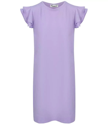 Cotton simple dress with frills