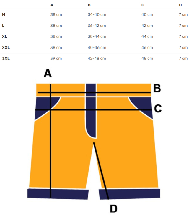 One-color swim shorts with contrasting string