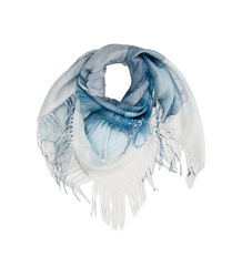 Women's scarf with floral pattern 100x100