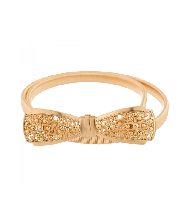 Women's belt with decorative buckle for dresses