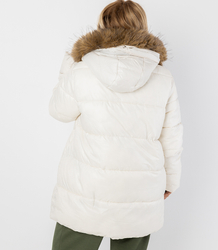 Warm winter jacket with fur hood URBAN EXPLORER
