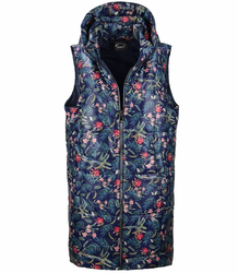 Long sleeved waistcoat with flowers and leaves