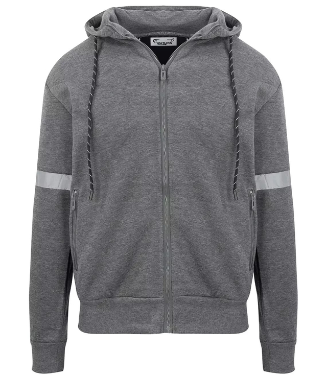 Hybrid men's transitional sweatshirt jacket