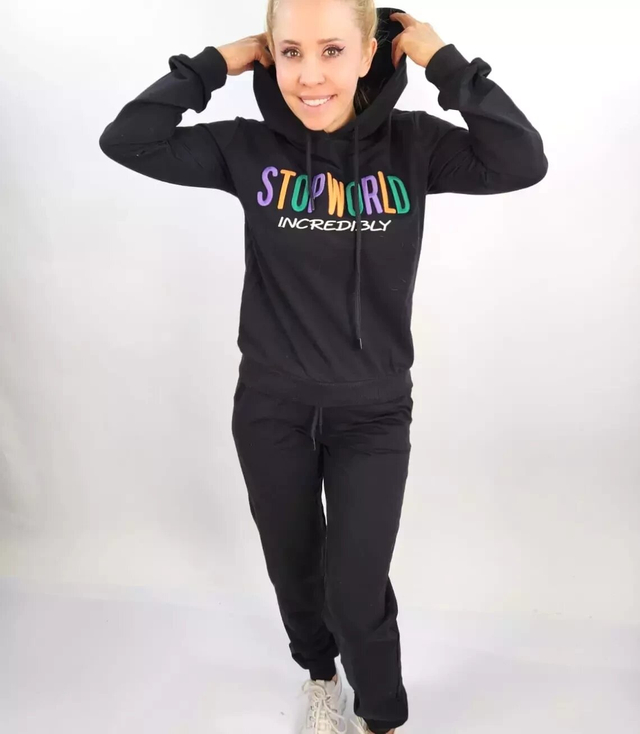 Tracksuit, pants, sweatshirt, matching set, inscription