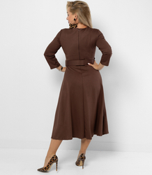 Classic strapless flared midi dress ELISE 2