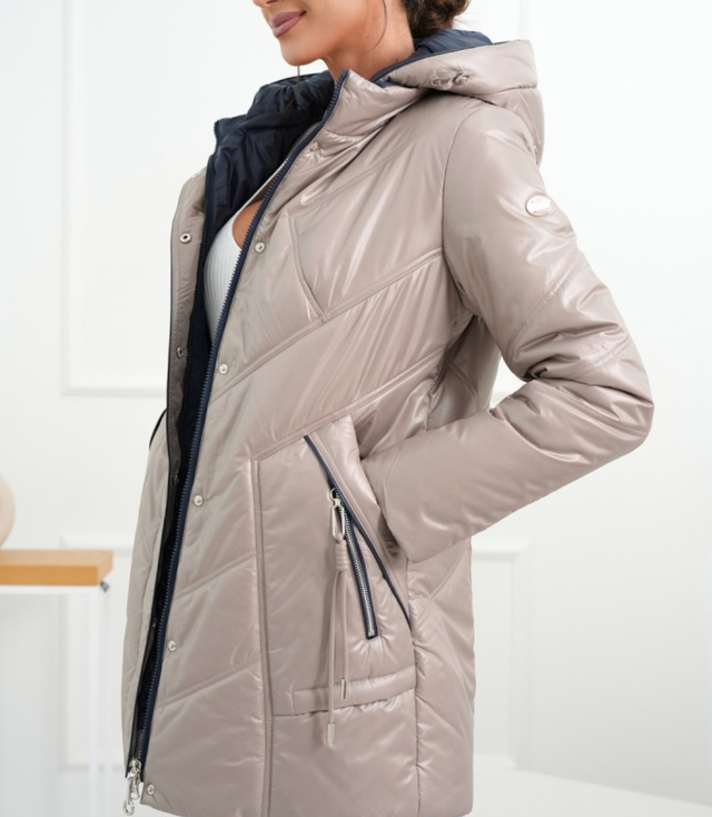 Women's Transitional Warm Jacket Elegant Hoodie Autumn Rose