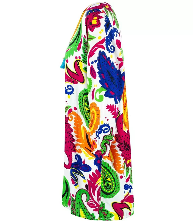 Summer dress loose tunic colorful patterns