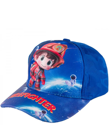 Children's baseball cap decorated with a colorful print 