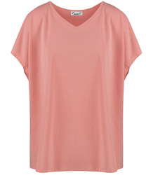 Blouse t-shirt with a heart neckline oversize Mela