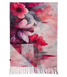 Square shawl scarf for women with tassels AGRAFKA