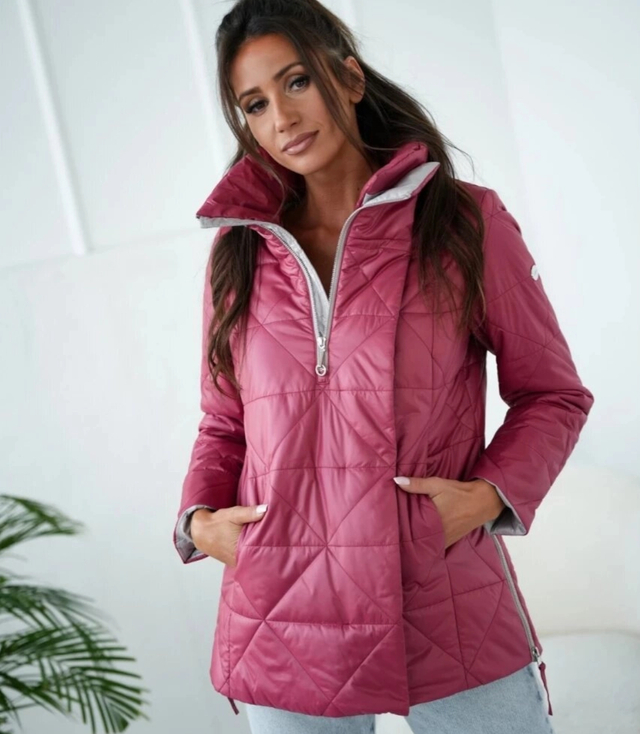 Women's transitional warm jacket Elegant Hood For autumn DIANA