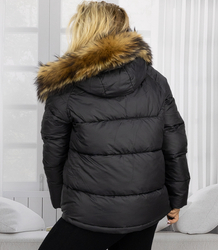 WINTER QUEEN warm winter jacket longer bomber jacket