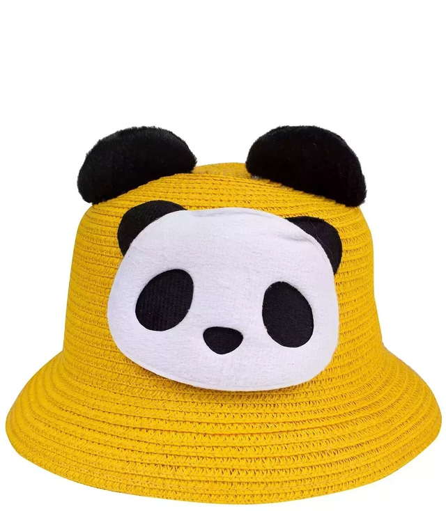 Set of braided panda ears hat + handbag