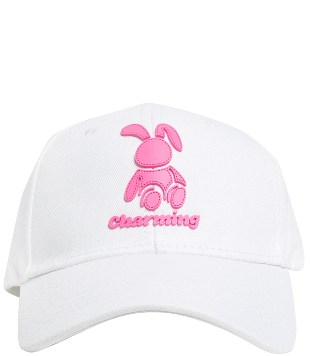 Children's baseball cap decorated with a bunny patch