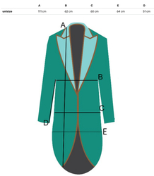 Długi ciepły melanżowy kardigan AURORA