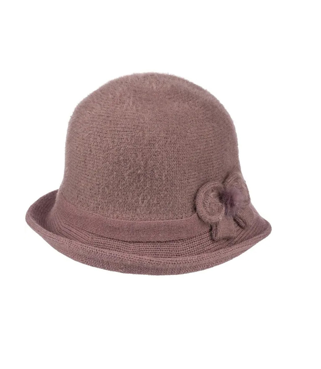 Kapelusz damski cloche z kokardą