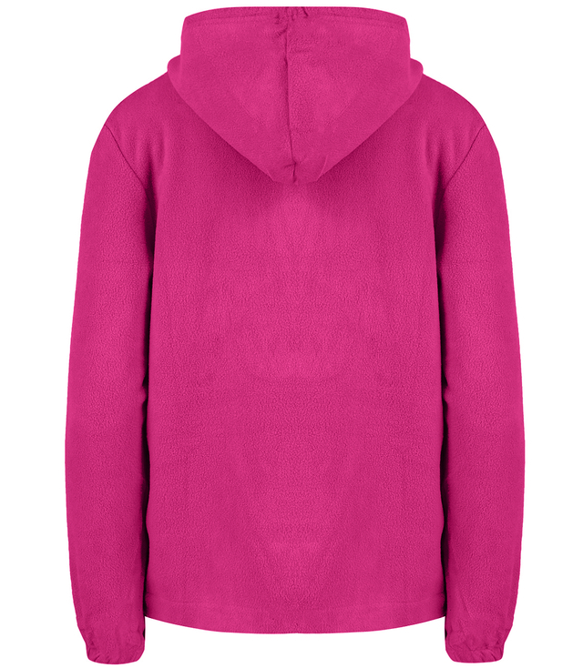 Warm fleece zippered sweatshirt with hood ALMA