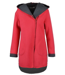 Women's warm parka fleece hoodie