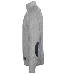 Men&#39;s Chunky Wool Turtleneck Braids Sweater