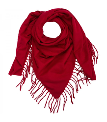 One-color shaik shawl with tassels STELLA