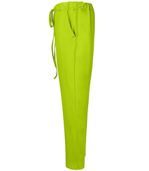 Women&#39;s fabric trousers with a BAGGY tab