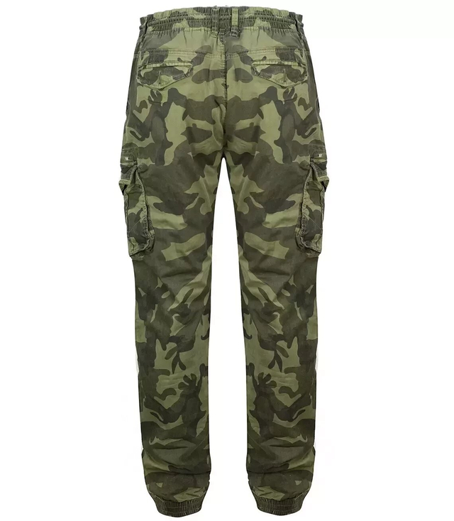Men's denim cargo pants CAMO joggers