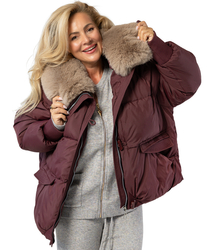 IRMA winter bomber jacket with detachable sheepskin jacket