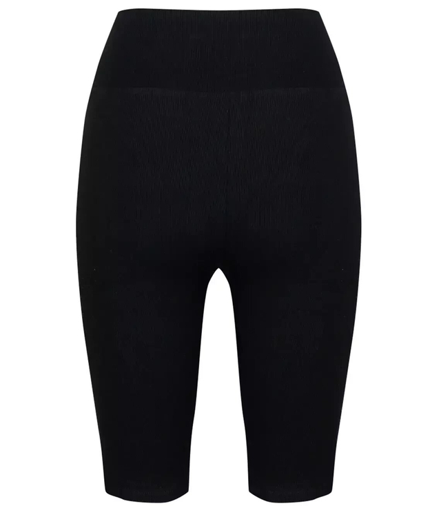 Krótkie legginsy prążkowane plus size Eleganckie ELA