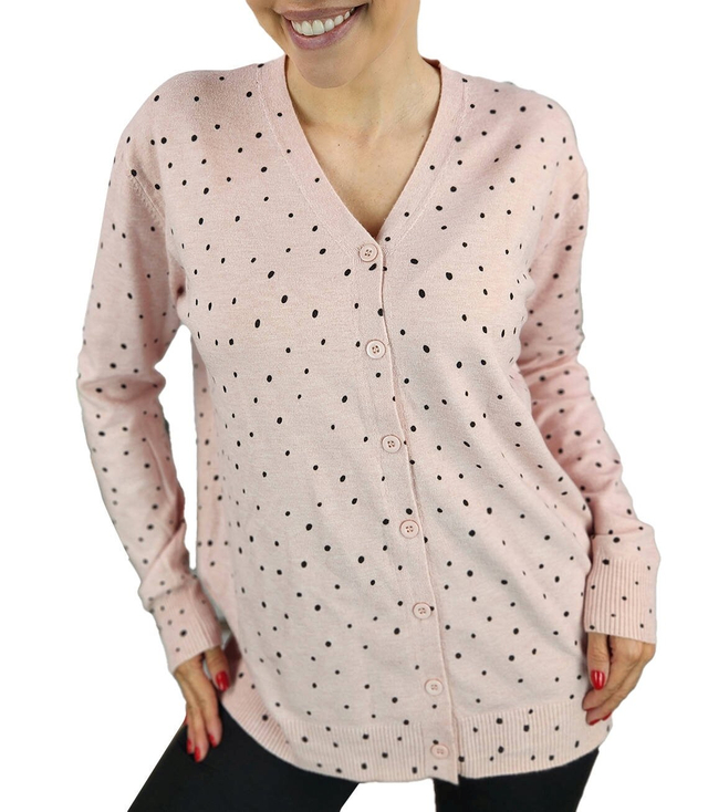 Classic dotted cardigan sweater NELA