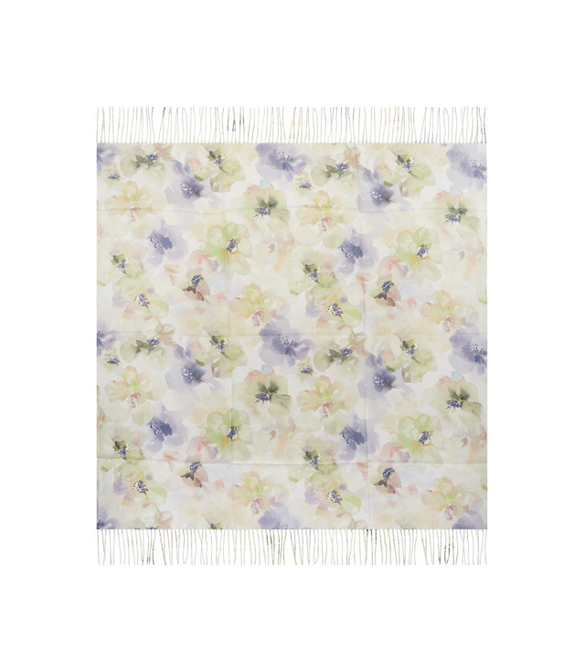 Women's scarf with floral pattern 100x100