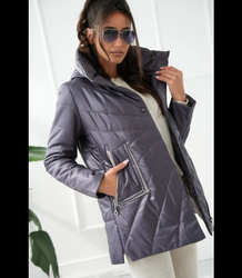 Women's transitional warm jacket Elegant Hood For autumn MAGDA