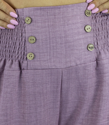 Loose women's palazzo pants wide leg high rise LENA
