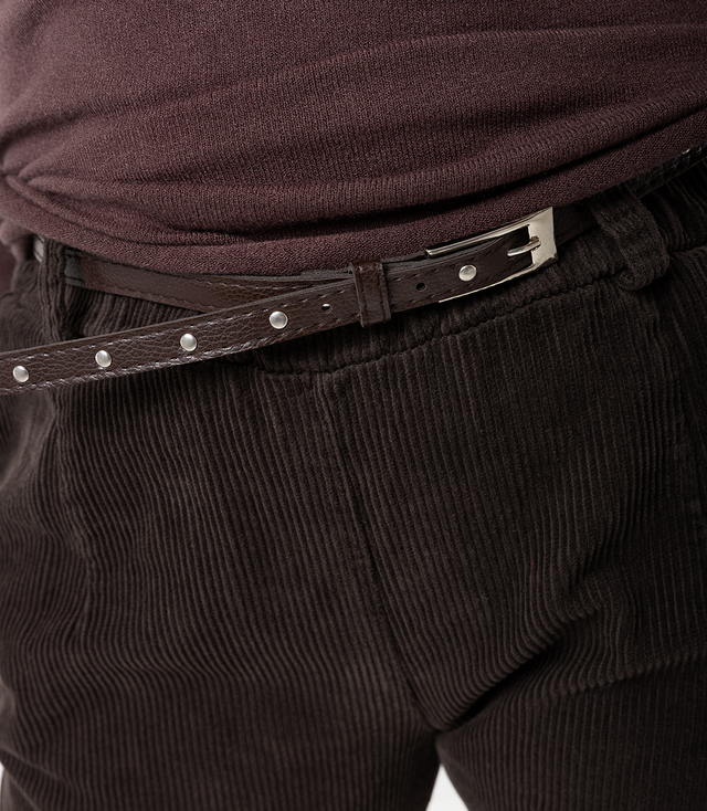 Corduroy chinos pants with belt WERA