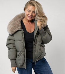 IRMA winter bomber jacket with detachable sheepskin jacket