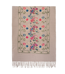 Women's scarf with floral ornament stylish