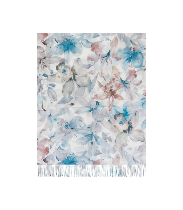 Women's floral pattern scarf 180x70