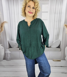 Elegant oversize Brocade tunic shirt with longer back NEVADA